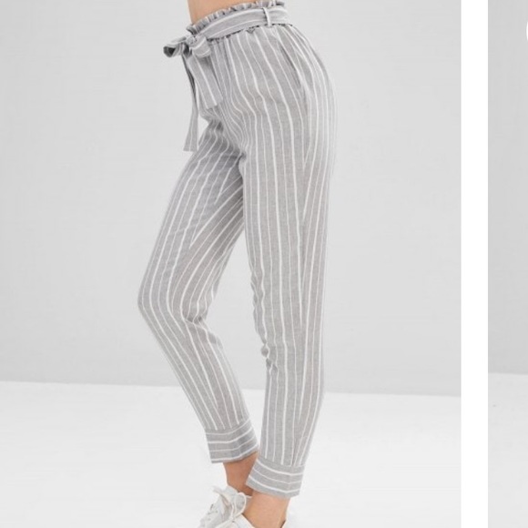 high waisted tapered pants